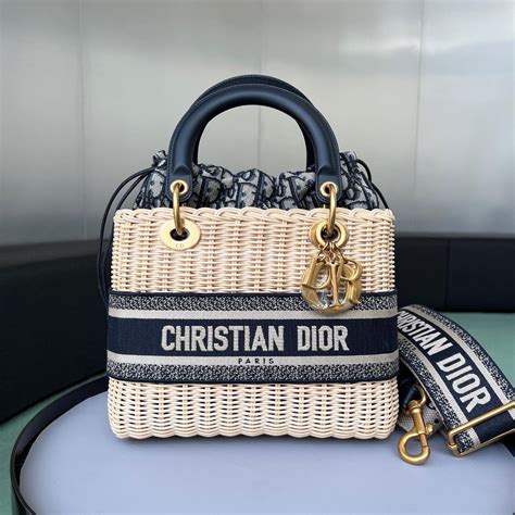 dior wicker tote|christian Dior wicker bag.